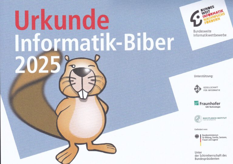 Mehr über den Artikel erfahren Erfolg beim Informatik-Biber 2025